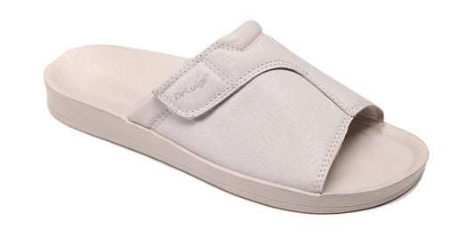 Men’s Summer Leather Shoes with Wide Straps and Orthopedic Sole