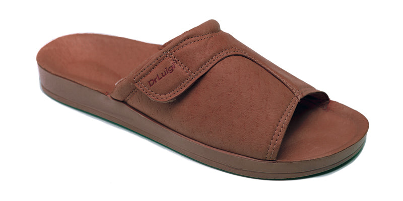 Men’s Summer Leather Shoes with Wide Straps and Orthopedic Sole3